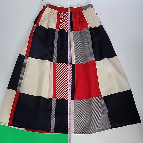 Jaeger Color Block Wool Skirts/ Size 6. - Picture 5 of 10